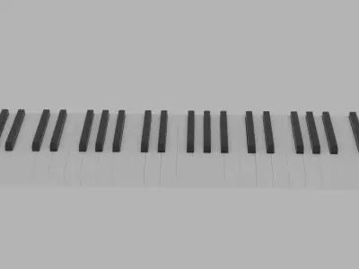Electric Piano 88 keys  3D model