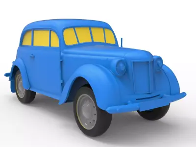 Opel Kadett 1938 Classic Car 3D print model
