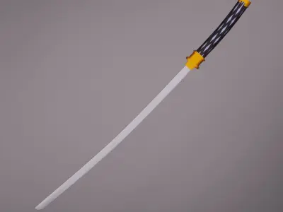 Japanese Katana  3D model