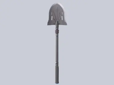 Combat shovel Low-poly 3D model buy