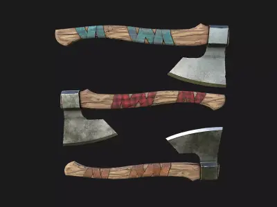 Lumberjack Ax Low-poly 3D model purchase