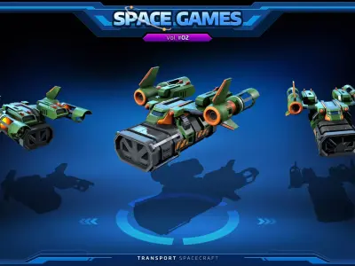 SPACE Games Vol-02 Low-poly 3D model