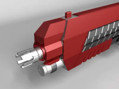  sci fi shotgun 3D model