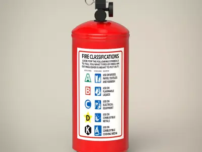 Fire extinguisher 3D model 25