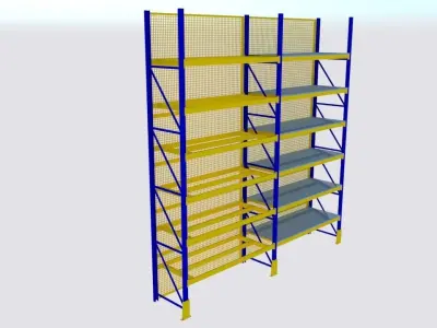 heavy duty racking system 3D model