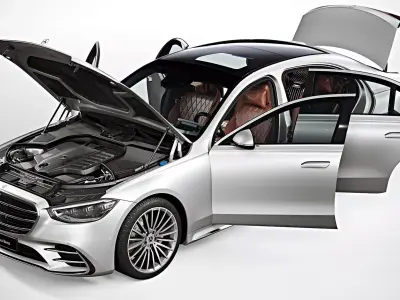 2021 Mercedes-Benz S-Class Long 3D model