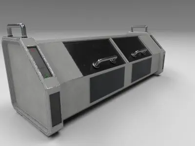 Scifi Storage Crate - Low Poly Free low-poly 3D model