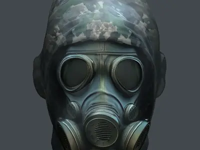 Helmet 3d model military combat Military Low-poly Low-poly 3D model 48