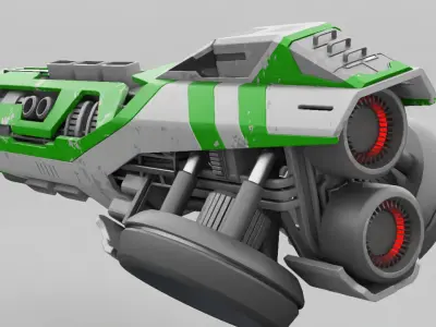 Sci-fi drone 3D model from CGTrader