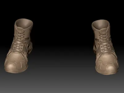 Zbrush Boots 02 3D model