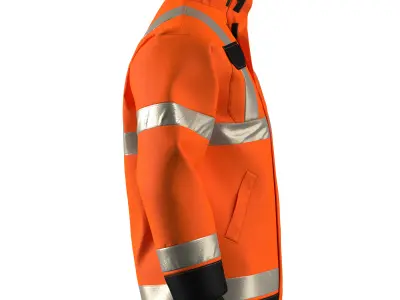 Safety Uniform - Jacket and Cargo Pants 3D model