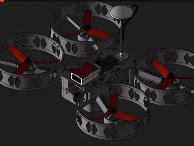MODULAR QUADCOPTER 3D model