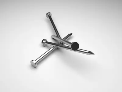 Steel Nails 3D model purchase