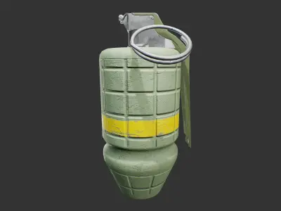 M34 Smoke Grenade Low-poly 3D model