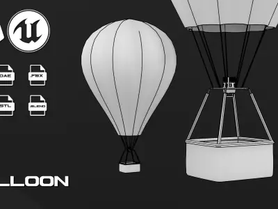 Air Balloon Free 3D model