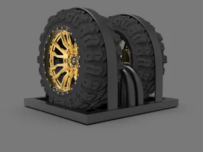 Fuel Rebel Alloy Wheel 3D model