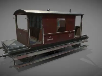 Break Van Low-poly 3D model