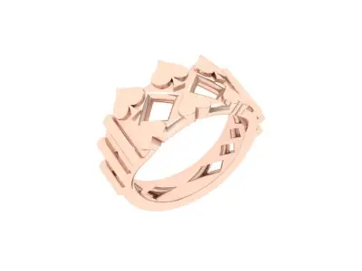 Wedding Ring  3D print model 305