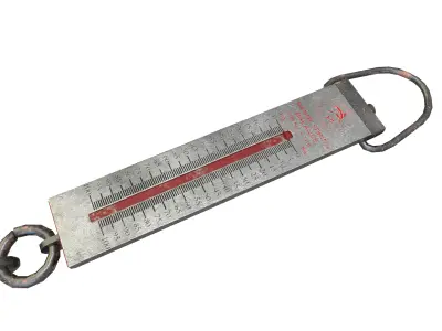 Spring Balance Low-poly 3D model