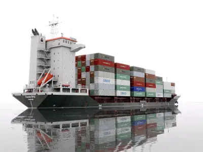 Container Feeder 800 Grey 3D model