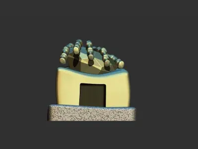 PIRATE CAVE Free low-poly 3D model