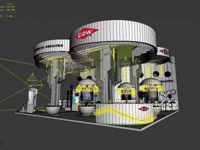 Exhibition - Size - 12X12-3DMAX2012-0028 3D model