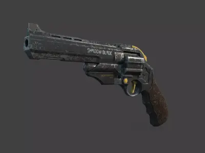 Future Sci-Fi Revolver 3D model