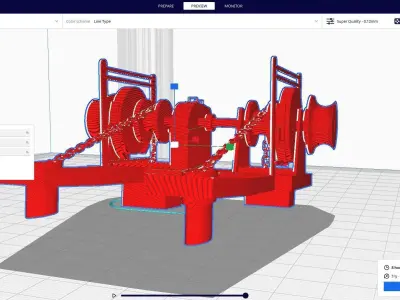 Winch Machine Ship 3D print model