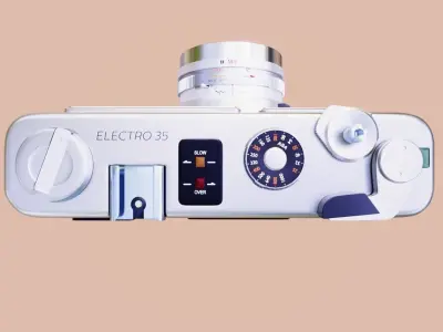 Photocamera Yashica Gsn 35 Modelo 3D Low-poly 3D model