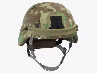 Advanced Combat Helmet Worn 3D model
