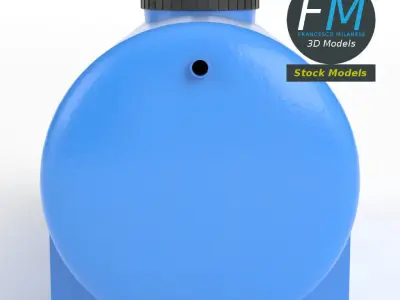 Plastic water storage tank 3D model buy