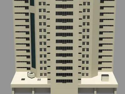 Sky Tower 3d model 3D model
