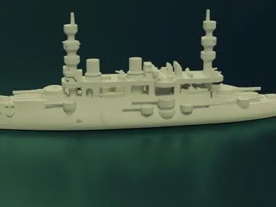 Battleship Charles Martel 3D print model