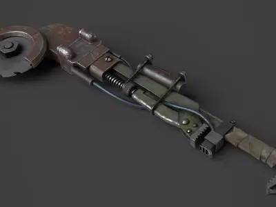Modifiable Strike Weapon 17 Low-poly 3D model