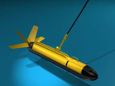 Variable depth sonar 3D model