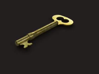 SCP 005 The Skeleton Key Low-poly 3D model