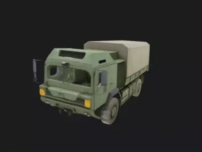 Military Cargo Truck 3D Model 3D model V3