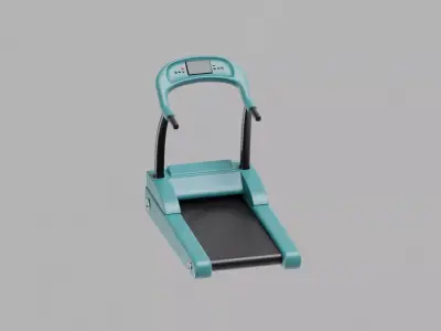 Treadmill Cartoon Low-poly 3D model