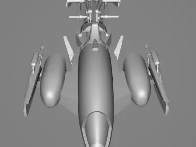 STAR WARS BARC Speeder - Low Poly Game - FBX MODEL Low-poly 3D model