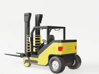 Warehouse Forklift 3D model