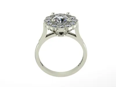 Antique Cluster Ring 3D print model