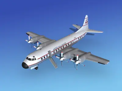Lockheed L-188 Electra HP Aero Alliance 3D model