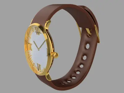  Simple Gold Watch 
