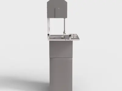 ELECTRIC MEAT CUTTING MACHINE Low-poly 3D model