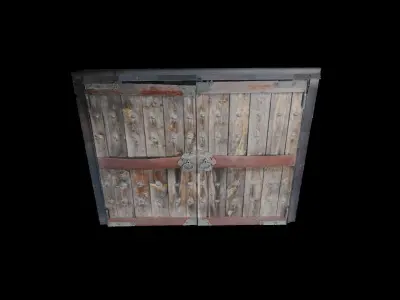 Korean Style Antique Gate 3D model