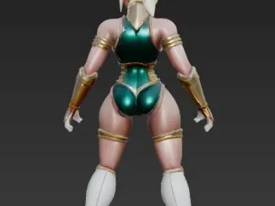 Sabrina Planet X Ambassador Rigged Stylized Sci-Fi Fantasy 3D model