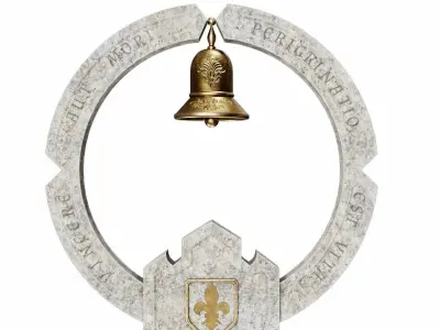 Monument marble bell 3D model