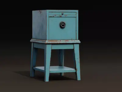 Drawer Cabinet Low-poly 3D model