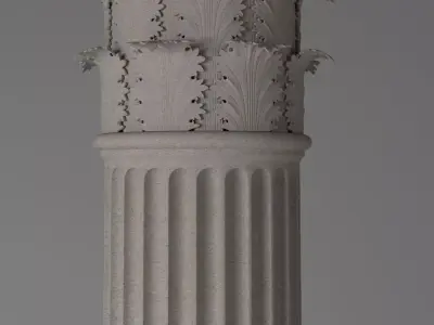 Column - Corinthian Order 3D model