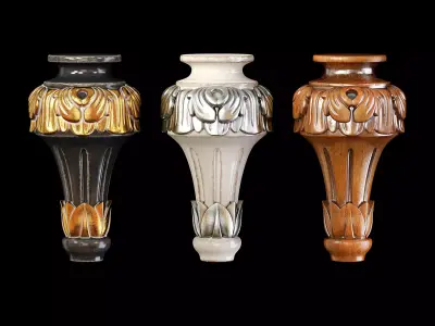 Classic leg 013 3D model